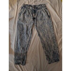 Vintage Levi's 828 Silver Tab Acid Wash Jeans 36x30 (32x28)  80s Grunge Thrashed